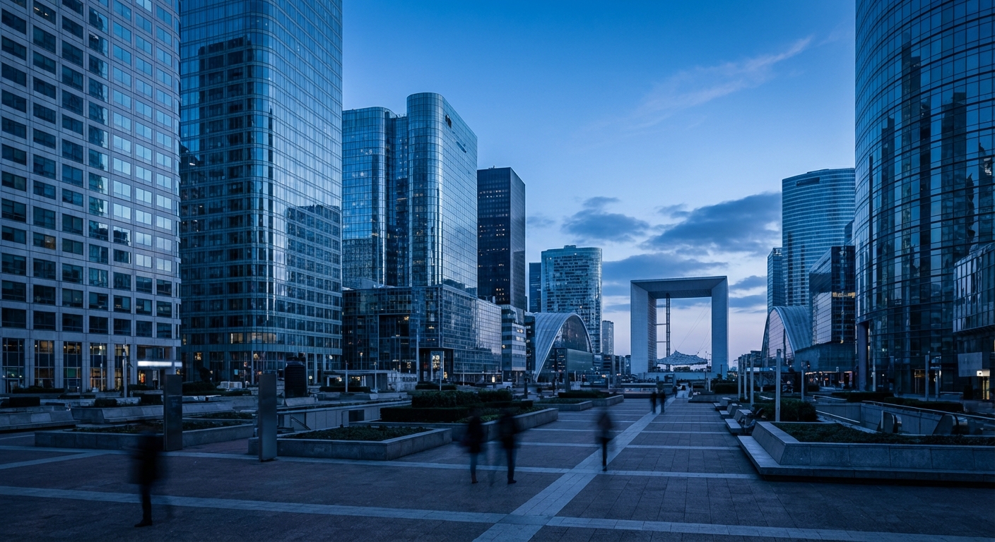 Location vidéoprojecteur Hauts-de-Seine - La Défense tours modernes