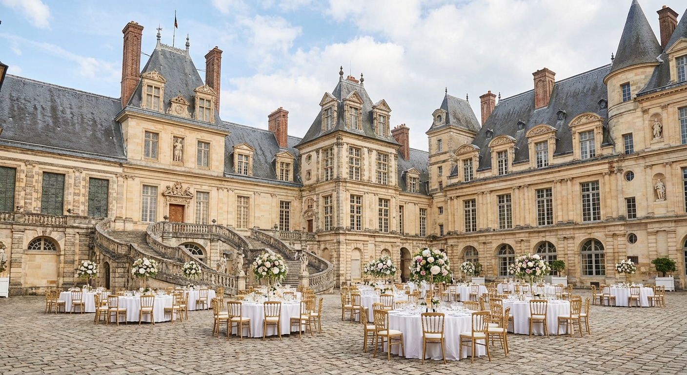 Location vidéoprojecteur Seine-et-Marne - Château de Fontainebleau